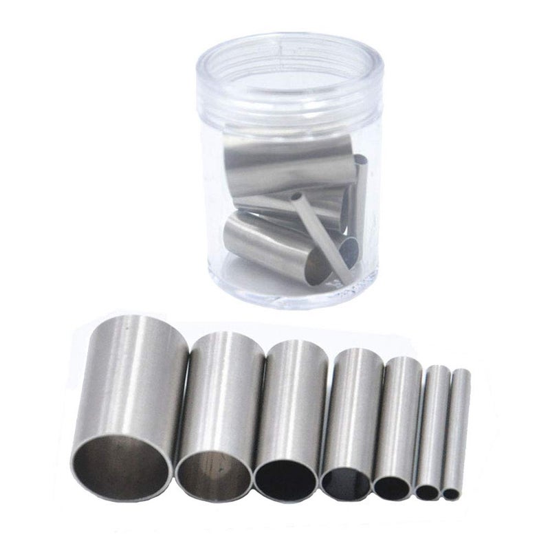 Clay Cutters7Pcs Hole Hollow Punch Cutter Set Stainless Steel Indentation Round Circle Shape Cutters Mold Ceramics Dotting Baking Mold Cutter Punch Tools for Clay Pottery Craft with Storage CaseB2