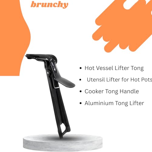 Brunchy Black Wire Lifter Aluminium Tong - Heat Resistant Pakkad Kitchen Tools Holder for Kitchen Use, Sturay Pakkad Utensils (Aluminium) - Image 5
