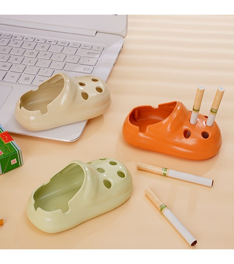 Orange Hole Ridden Shoes Ashtray Aesthetic Home Living Room Office Ornament - Image 2