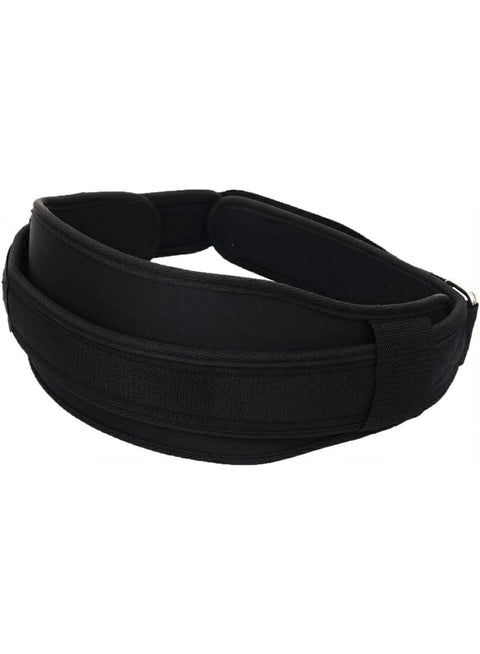 Black fabric back support belt from V-Sport | Suitable for weightlifting | Excellent quality for intense workouts | Weightlifting | Functional gym training | Bodybuilding and powerlifting