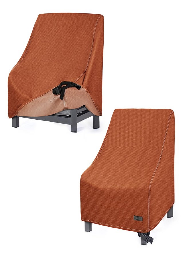 NettyPro Outdoor Chair Covers Waterproof 2 Pack 600D Heavy Duty Outdoor Deep Seat Covers 30 Inch, Beige - Image 1