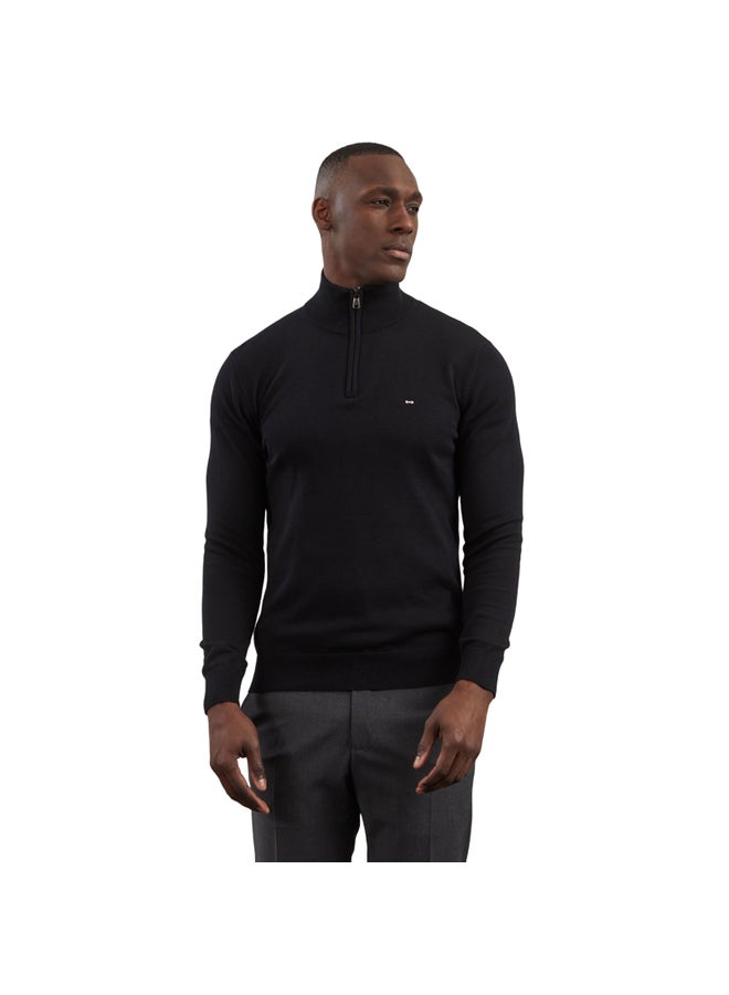 Eden Park cotton jersey jumper with trucker neck  - Image 1