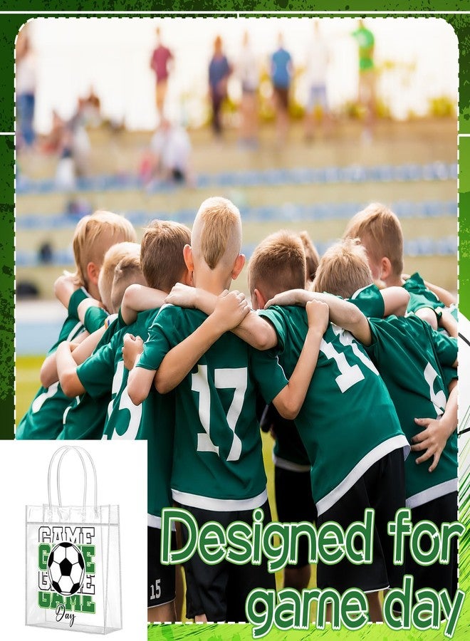 Wesnoy 20 Pcs Soccer Party Favor Soccer Goodie Gifts Bags with Handles Reusable Sport Themed Treat Bags for Candy Birthday Party Supplies 8 x 8 x 3.15'' - Image 5