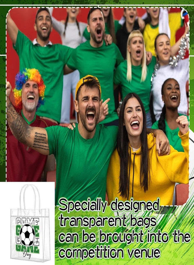 Wesnoy 20 Pcs Soccer Party Favor Soccer Goodie Gifts Bags with Handles Reusable Sport Themed Treat Bags for Candy Birthday Party Supplies 8 x 8 x 3.15'' - Image 4