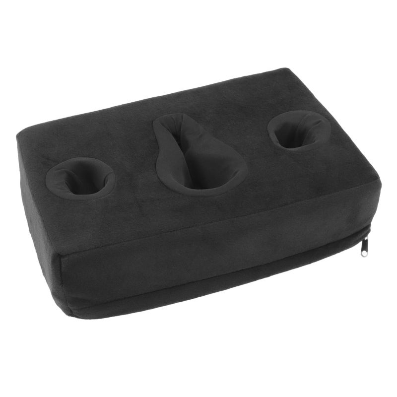 Couch Cup Holder Pillow: Premium Sponge Material, Removable Washable Cover, Temporary Thermal Insulation - Universal Size Fit for Sofa, Floor, Bed and Home Use - Image 1