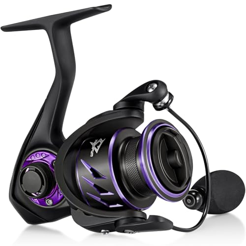 Piscifun Viper X Spinning Reel Ultralight 621 High Speed Spinning Fishing Reel 101BB Carbon Fiber 33 LB Max Drag 1000 Serie Purple - Image 1