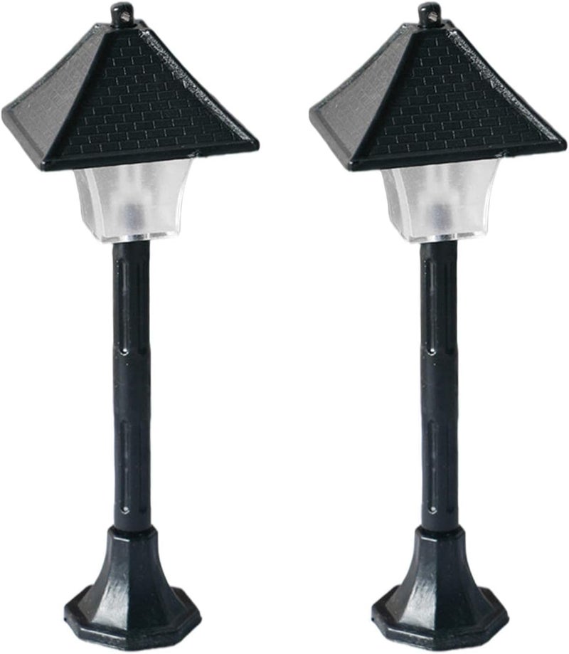 klarako Vintage Style Dollhouse Miniature Lamp Post 1/12TH Layout Ornament Scenery Mini Street Light for Micro Landscaping Garden Decor Accessories - Image 1