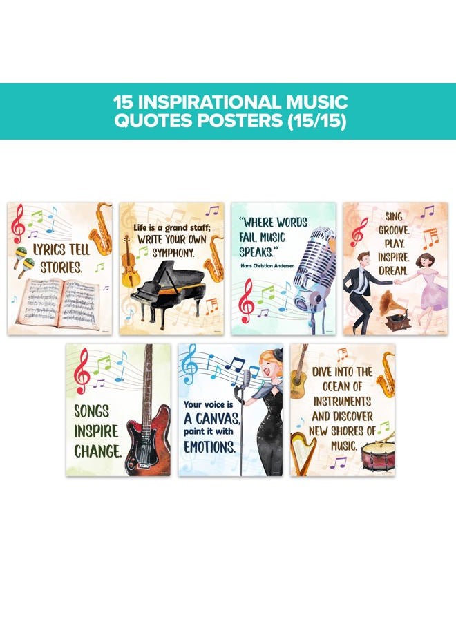 Decorably 18 Music Classroom Posters Elementary - 11x14in Music Classroom Decor, Music Education Posters for Classroom, Music Classroom Decorations, Music Posters for Classroom, Music Bulletin Board Decorations - Image 4