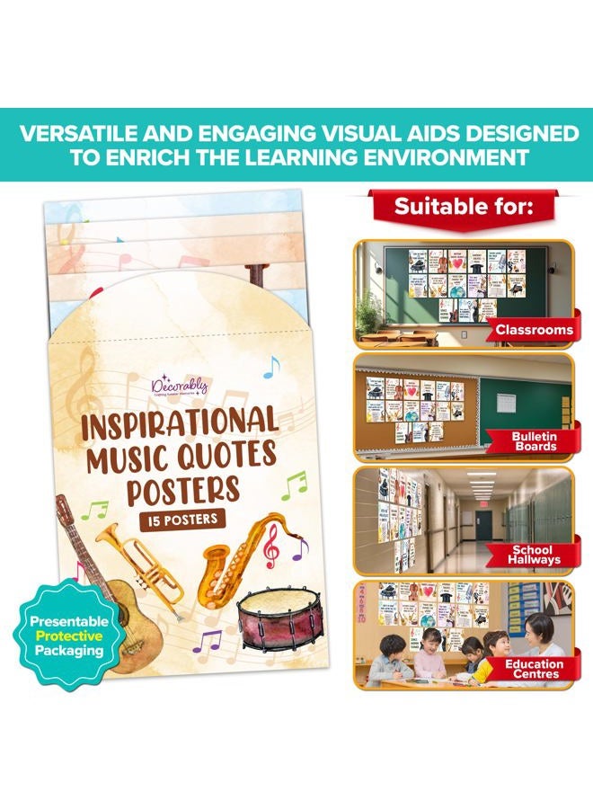 Decorably 18 Music Classroom Posters Elementary - 11x14in Music Classroom Decor, Music Education Posters for Classroom, Music Classroom Decorations, Music Posters for Classroom, Music Bulletin Board Decorations - Image 5