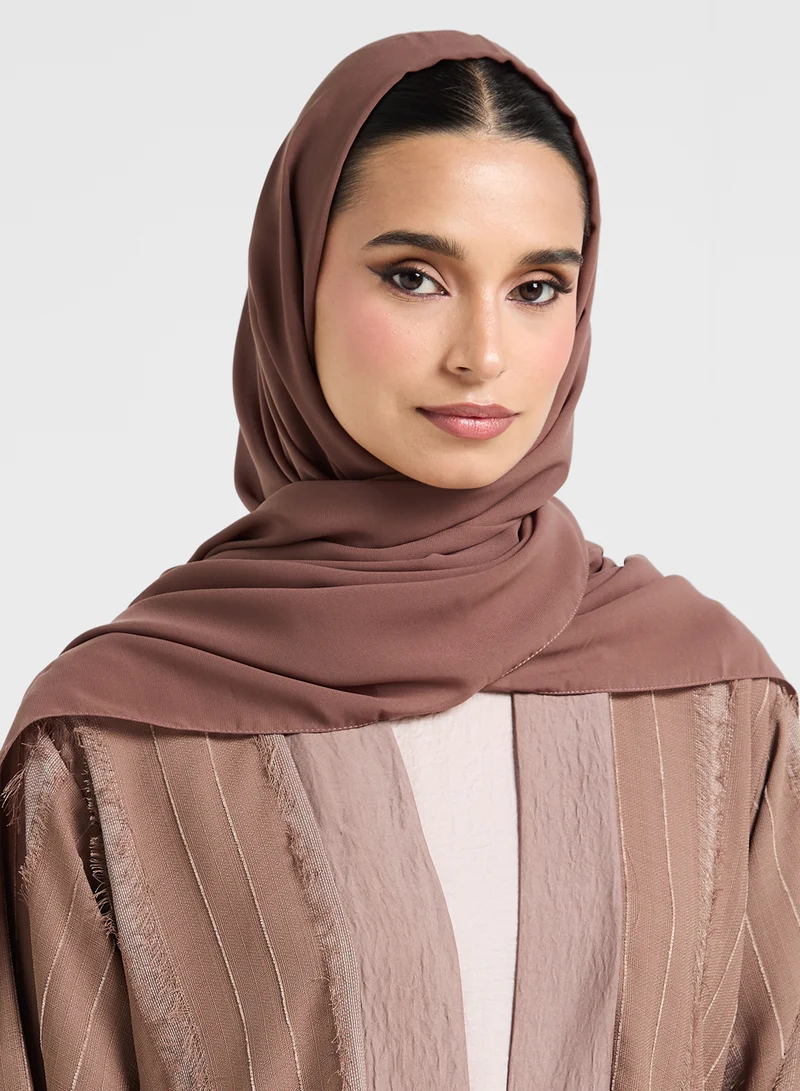هيا كلوزيت Open Front Flared Sleeve Abaya