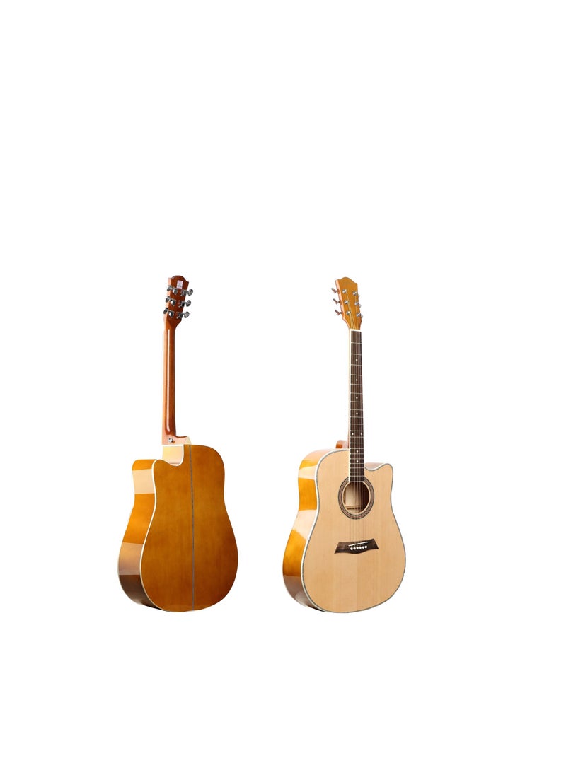 Acoustic natural guitar 41 inch with bag