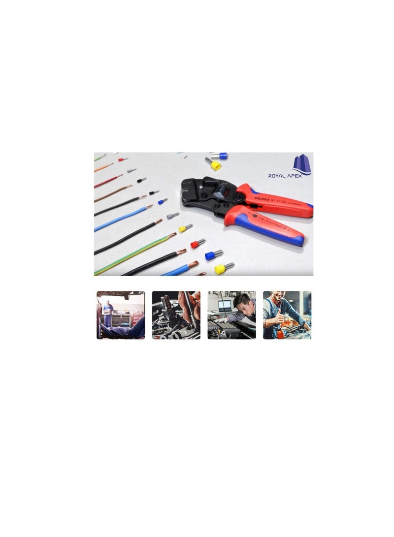 موصل أنبوبي لسلك نهاية سلك بلوك معزول ، عروات كابل تجعيد كهربائي ، غلاف كابل تجعيد طرفي لتوصيل الأسلاك (حزمة من 100) (2.5 مم - E2516 ، أحمر) - Image 3