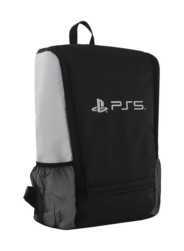 PS5 Game Console Backpack - Carrying Case for PS5 Suitable for Travel Suitcase Compatible with Playstation 5 Console and Accessories - PS5 Adjustable Handle Bag with Strap (Black)  - Image 2