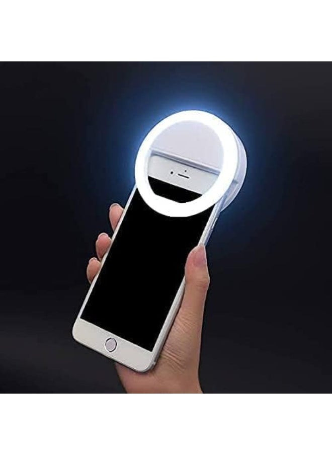 Generic Portable LED Ring Selfie Light – 3 Levels of Brightness for Photography and Video Calling, Compatible with Smartphones, Tablets, and Laptops  - Image 4