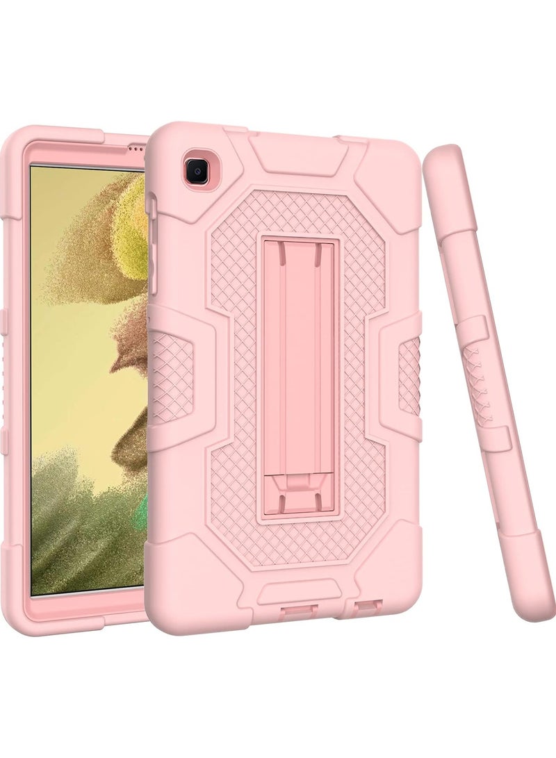 VKL Samsung Galaxy Tab A7 Lite Case 8.7 inch 2021, 3-Layer Shockproof Rugged Protective Cover with Stand for Tab A7 Lite 8.7" Tablet SM-T220/T225 for Kids,ROSEGOLD - Image 4
