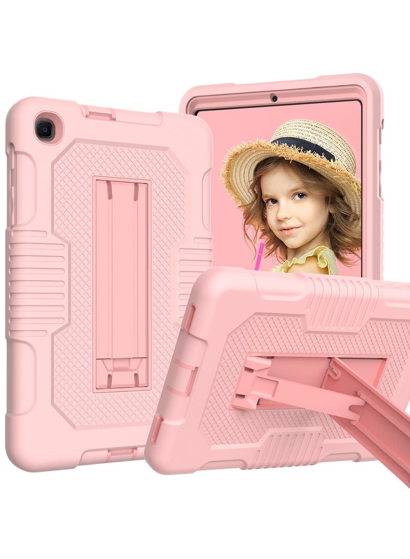 VKL Samsung Galaxy Tab A7 Lite Case 8.7 inch 2021, 3-Layer Shockproof Rugged Protective Cover with Stand for Tab A7 Lite 8.7" Tablet SM-T220/T225 for Kids,ROSEGOLD - Image 1