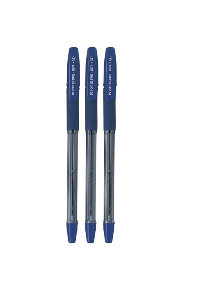 PILOT Ballpoint Pen Medium Tip Blue Ink (3-Piece ) - Image 1