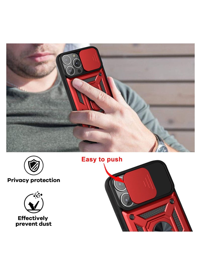 Fankalo Phone Cover for Apple iPhone 13 Pro with Slide Camera Cover Military Grade Drop Protective Phone Case with Magnetic Car Mount Holder  - Image 4