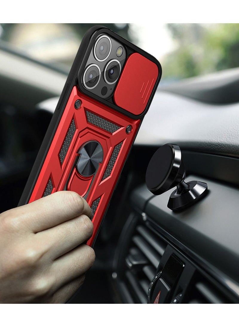 Fankalo Phone Cover for Apple iPhone 13 Pro with Slide Camera Cover Military Grade Drop Protective Phone Case with Magnetic Car Mount Holder  - Image 3