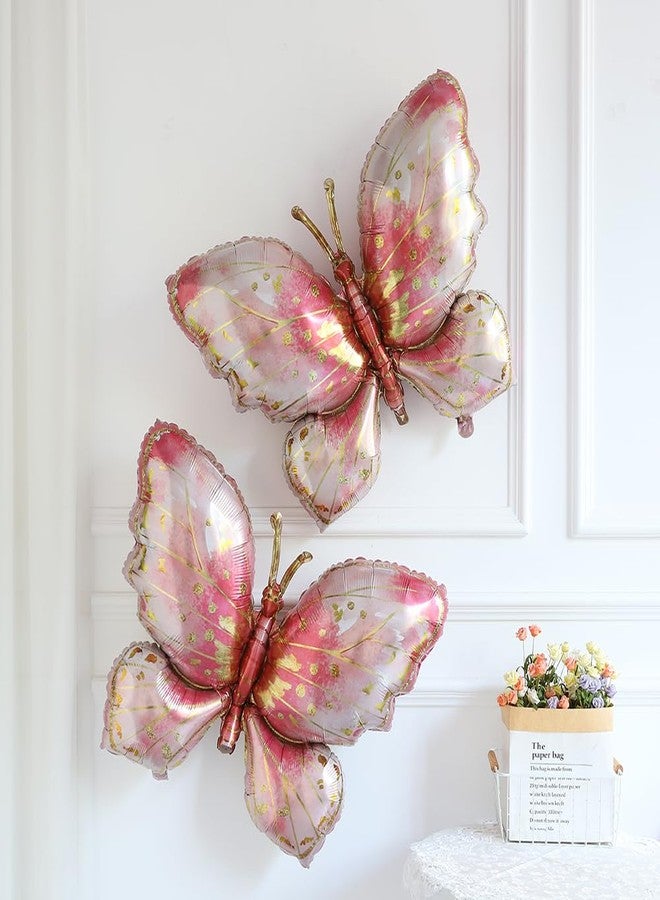 EASUTE Butterfly Birthday Decorations, 146pcs Pink Butterfly Balloons Arch Garland Kit for Wildflower Fairy Baby Shower Women Girl Birthday Garden Tea Party Decorations - Image 4