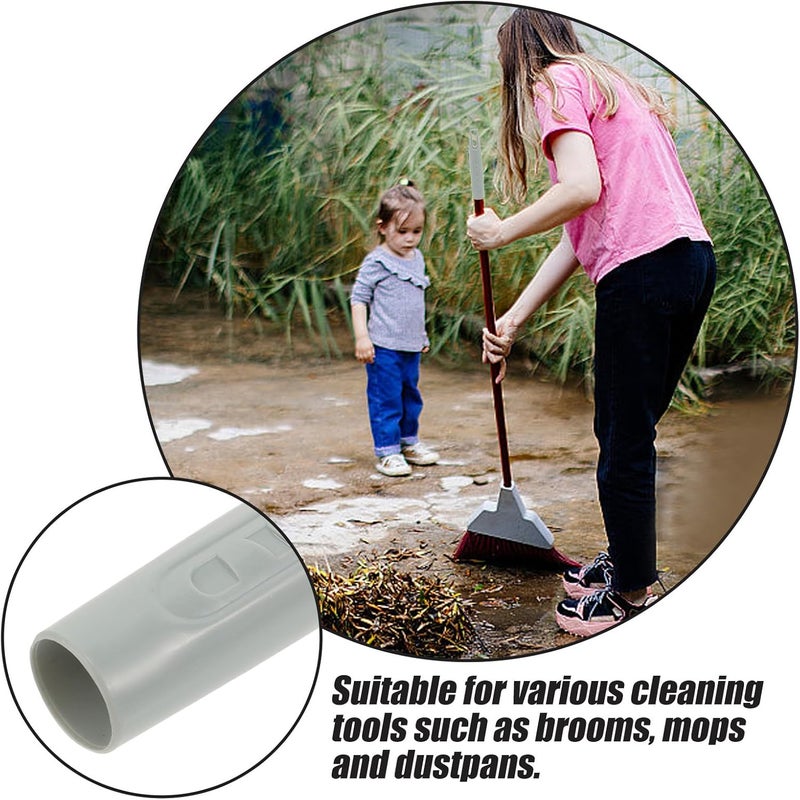 Replacement Dustpan Handle and Broom Handle Grip Set, Sturdy Plastic Mop Rod Replacement for Indoor Sweeping, Household Cleaning Tool Accessory, Light Green - Image 3