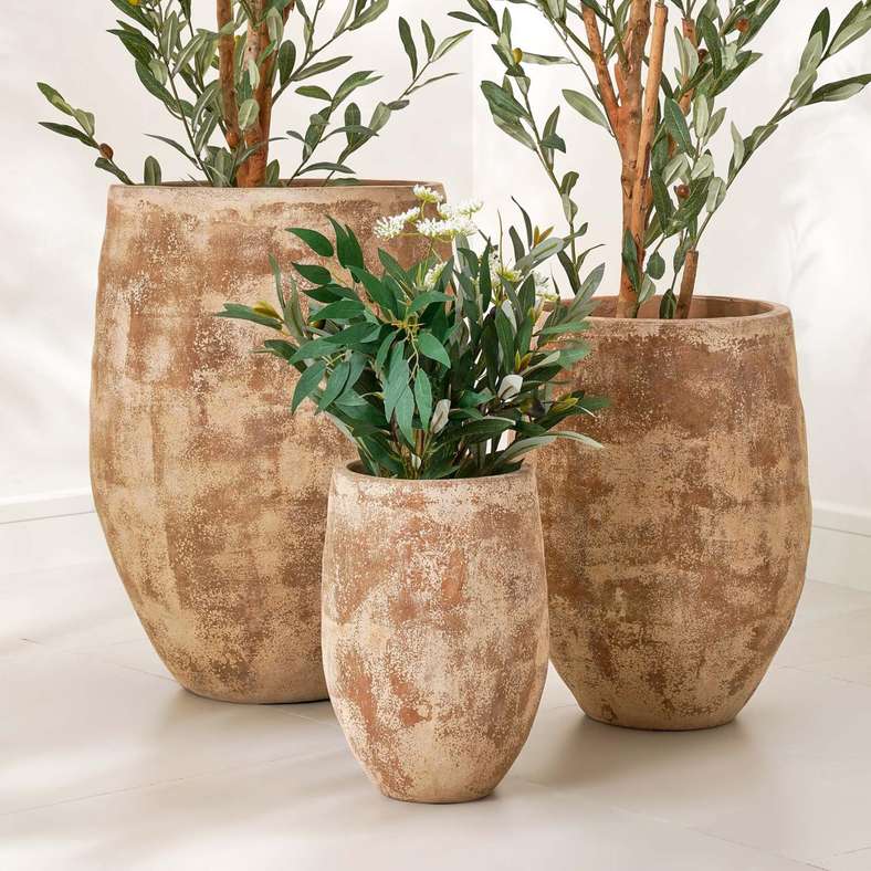Pan Home Sandrine Terracotta Vase 42x58cm- White - 112AIC9903537 - Image 3