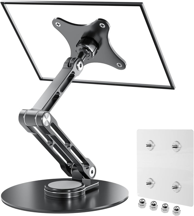 75Mm Vesa Mount Monitor Stand - Foldable Small Monitor Stand For 15.6" 16" 17" 17.3" Inch Portable Monitor Stand Lay Flat Support Vesa 75*75Mm - Image 1