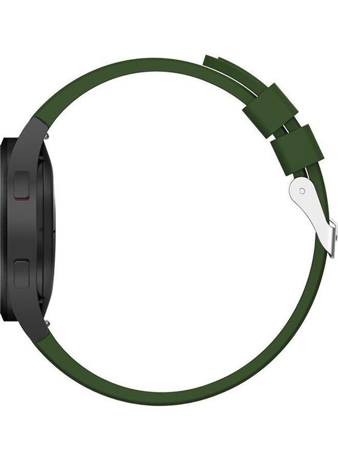 NIBEMINENT Replacement Strap For Samsung Galaxy Watch4 Classic Army Green - Image 5