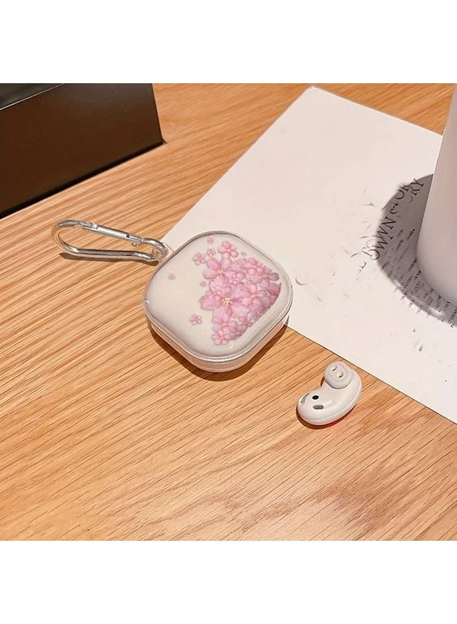 Pink Sakura Cherry Blossom Wireless Earbud Case For Galaxy Buds 2 Pro Live - Image 5
