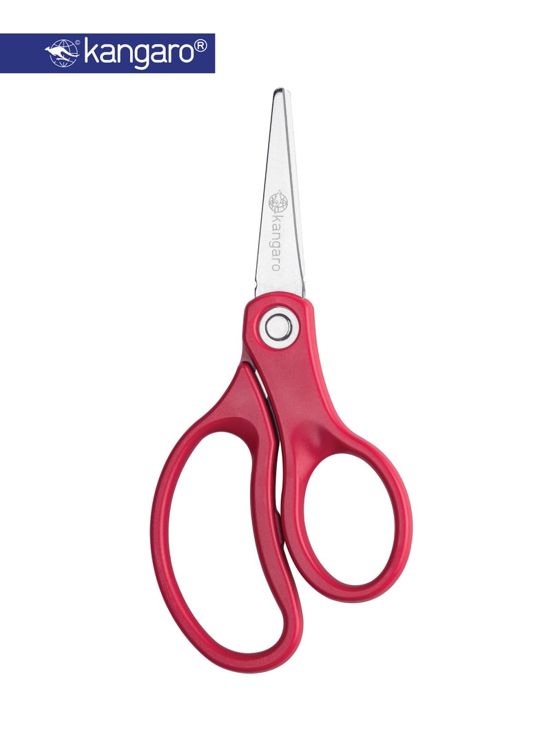 Kangaro Kids Safety Scissors 126mm Round Tip Stainless Steel – 5 Inch - Image 1