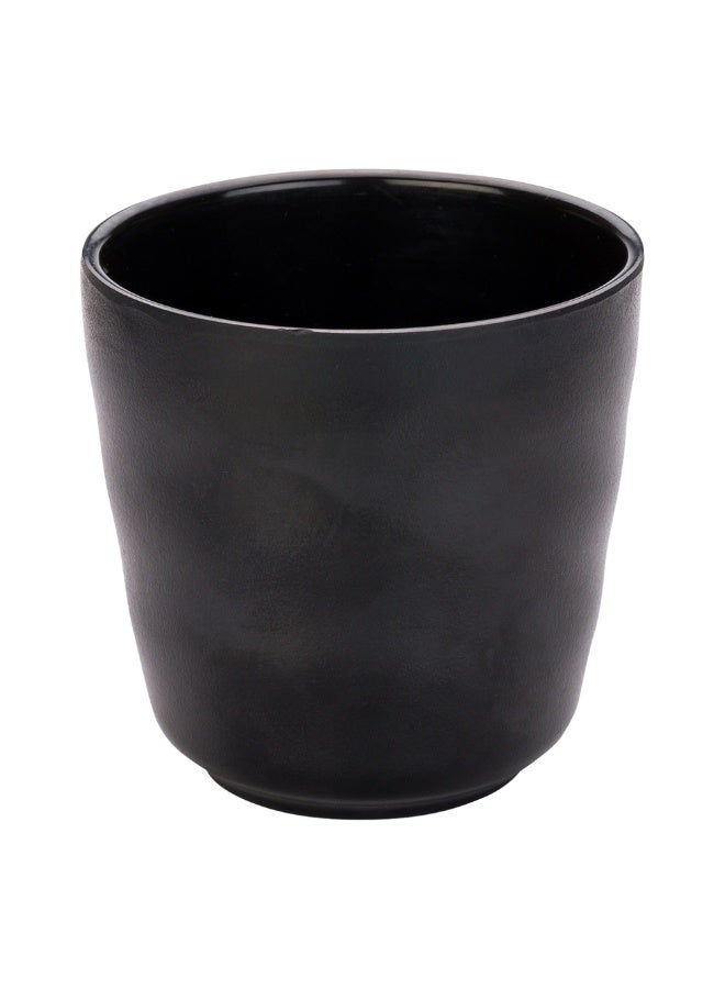 Restaurantware Voga 8 Ounce Tea Cup, 10 Traditional Japanese Tea Cups - Dishwashable, Asian Inspired, Black Melamine Yunomi Tea Cups, Shatterproof, For Matcha Or Green Tea - Image 1