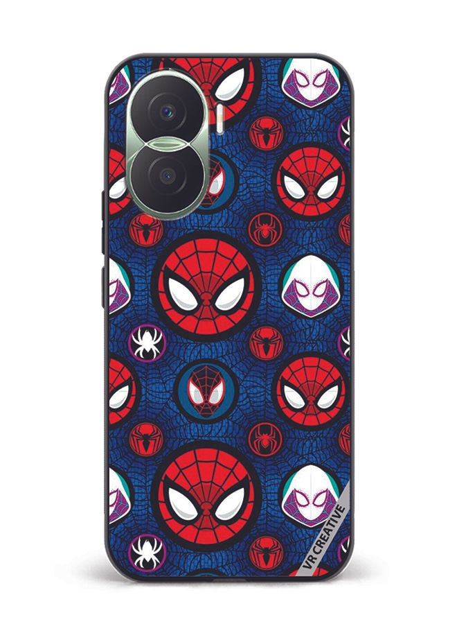 VR CREATIVE Protective Case Cover For Honor Play7T Pro Spiderman Design Multicolour - Image 1