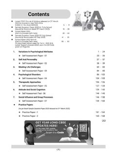 Oswaal CBSE Chapterwise Solved Papers 2023-2014 Psychology Class 12th (2024 Exam)  - Image 3