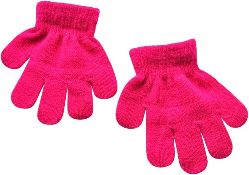 BaiX Toddler Boys and Girls Winter Knitted Writing Gloves, 1-3 Years Old - Image 1