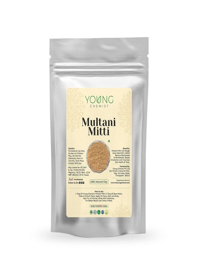Young Chemist Premium Multani Mitti Clay | Promotes healthy skin cell and reduce acne (100g) - Image 1