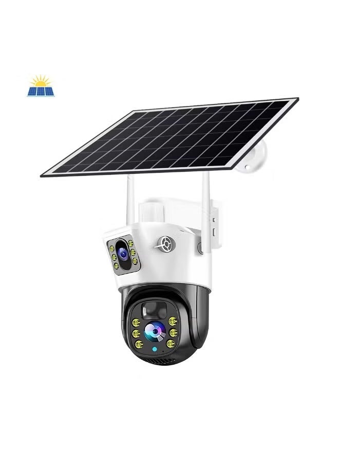 TIGER “V380 Dual-Lens 6MP Solar-Powered Security Camera VCS09-W – Wireless WiFi & IP Connectivity, PTZ Control, Dual Lens Monitoring, Waterproof & Weatherproof, Solar Rechargeable Battery, Network Remote Access – Ideal for Home, Office, Garden, and Commercial Security.” - Image 3