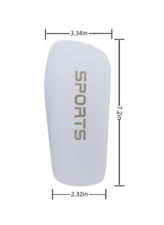 PYC Football Four piece Set Skidproof Soccer Socks Nylon Pocket Shin Guard Sleeves Calf Compression Socks For Soccer Football Sports Adjustable Shin Guard Straps(White)  - Image 4