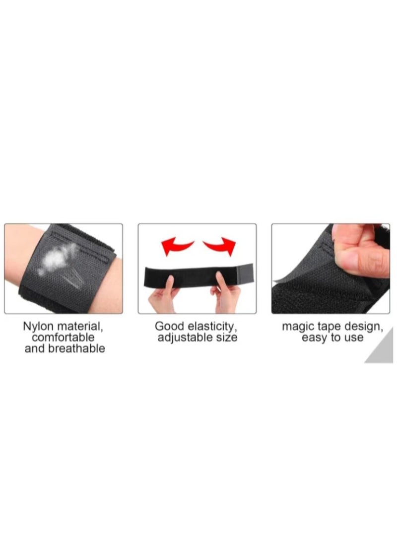 PYC - Football Four piece Set Skidproof Soccer Socks Nylon Pocket Shin Guard Sleeves Calf Compression Socks For Soccer Football Sports Adjustable Shin Guard Straps(White) - Image 1