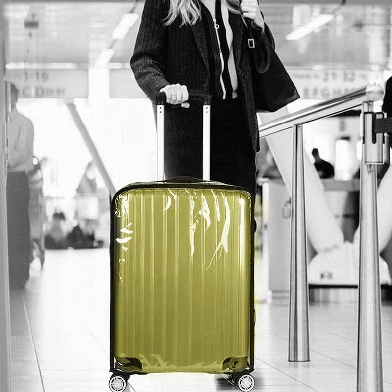 Goodern 30 Inch Luggage Cover Protector Bag - Clear PVC Suitcase Cover for Wheeled Luggage - Image 5