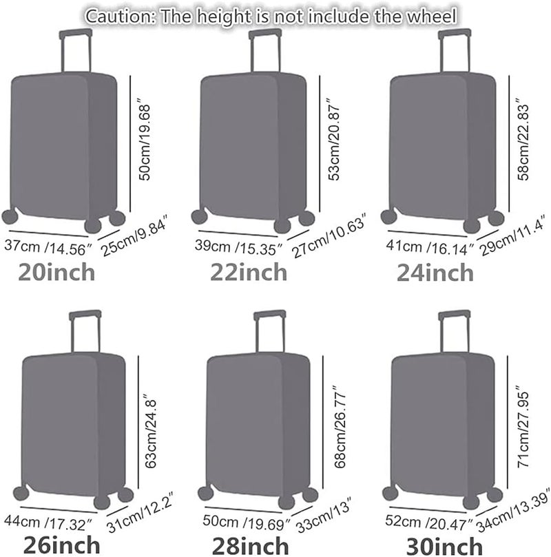 Goodern 30 Inch Luggage Cover Protector Bag - Clear PVC Suitcase Cover for Wheeled Luggage - Image 2