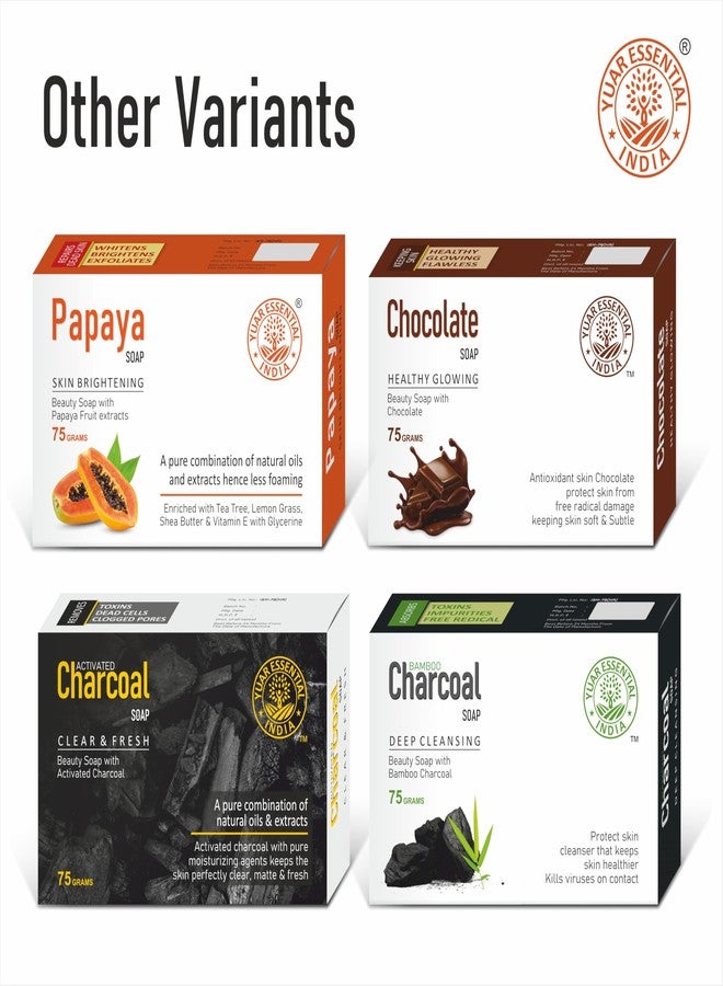 YUAR ESSENTIAL Hand Made Papaya Skin Brightening Soap For All Skin Type for men and women (PACK OF 5) 5 * 75 G - Image 5