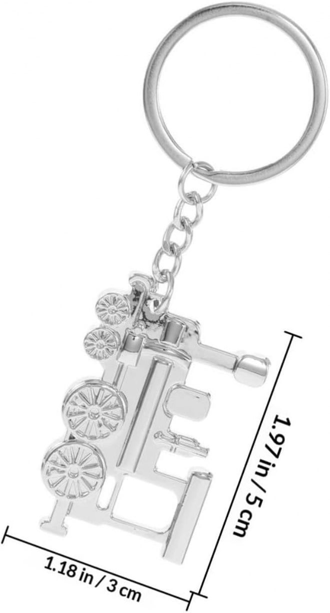 Metal Train Keychain Mini Zinc Alloy Car Keyring Cool Key Accessories for Men Women Handbags Backpack Use - Image 1