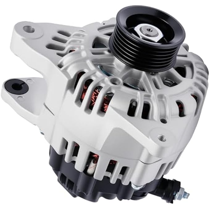 YOMALL Alternator 11188 for 2005-2006 Magentis & Optima, for 2005-2010 Sportage, for 2005-2006 Santa Fe & 2005-2008 Tiburon & 2005-2009 Tucson 2.7L V6 120Amp 6PK 11188N 37300-37800 AVA0066 - Image 1