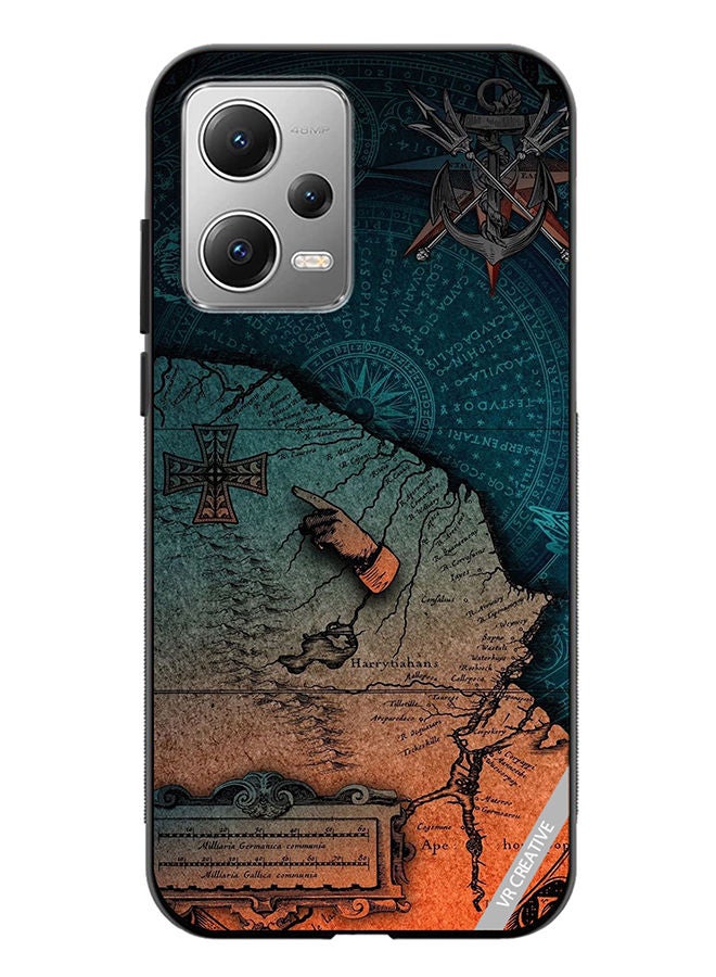 VR CREATIVE Protective Case Cover For Xiaomi Redmi Note 12 Compas Design Multicolour - Image 1