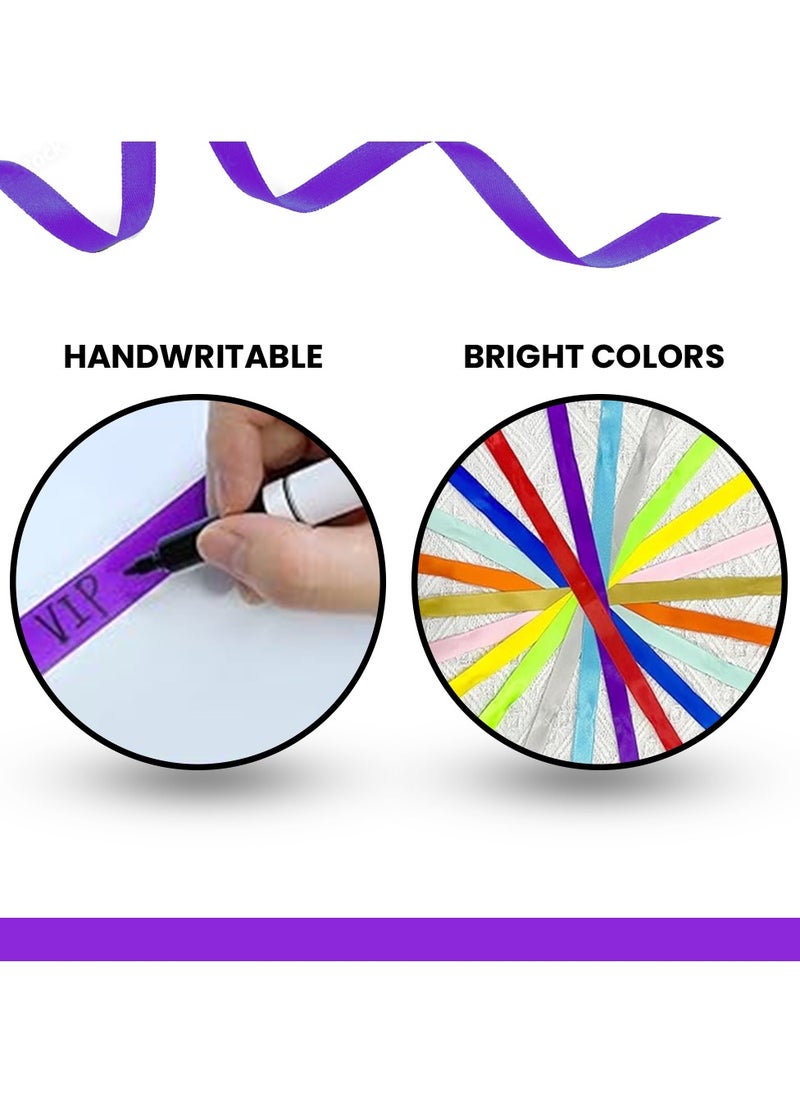 PRINTSHOP4ME - Cloth Event Wristbands, Wristbands for Events - Soft Fabric Wristbands for Admission, Identification and Security at Events - Perfect for Parties, Festivals, Concerts - Image 1