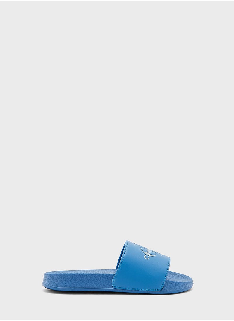Calvin Klein Jeans - Kids Logo Slides - Image 1