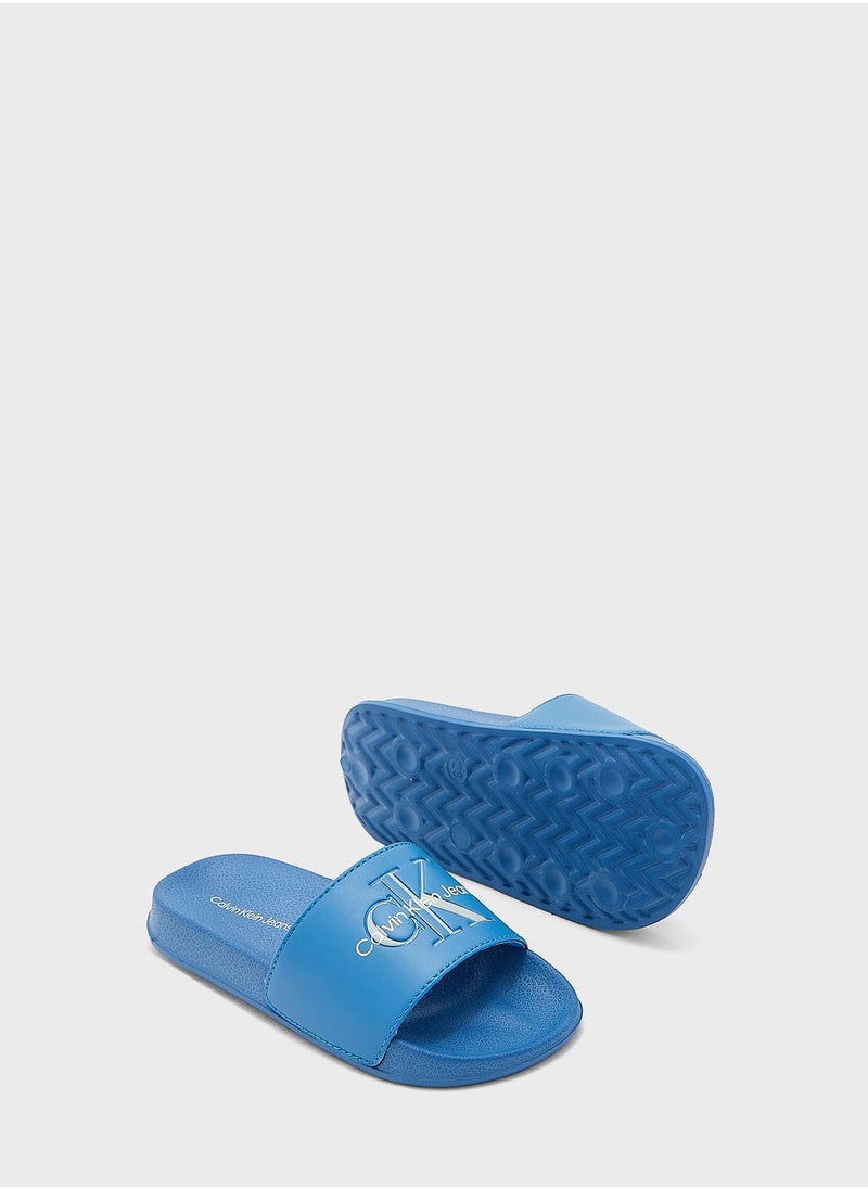 Calvin Klein Jeans - Kids Logo Slides - Image 1