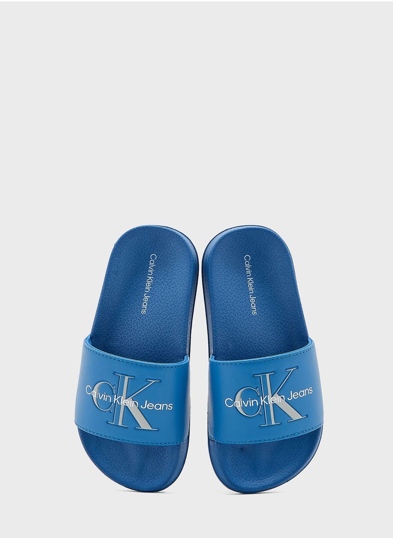 Calvin Klein Jeans - Kids Logo Slides - Image 1