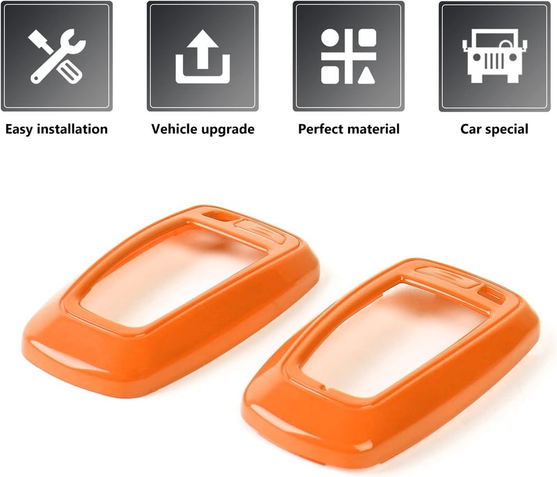RAZPOY Orange Key Fob Cover for Ford Vehicles - Image 4