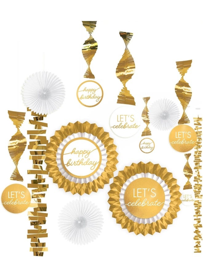 Amscan Golden Age Birthday Decorating Kit